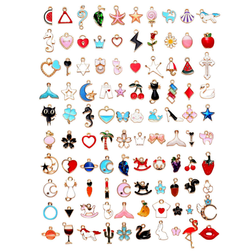 Colorful Charm Pendants Set