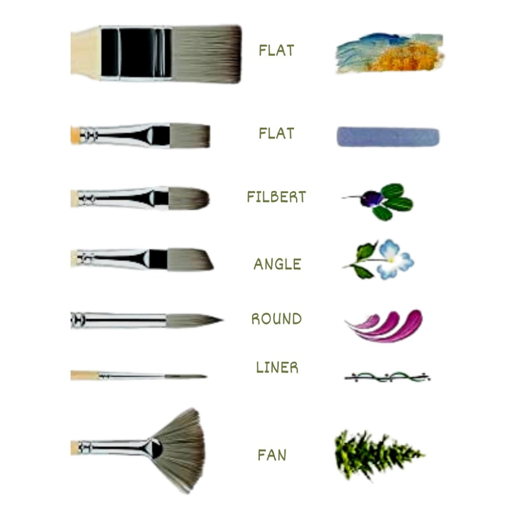 24 Pieces Paint Brush Set