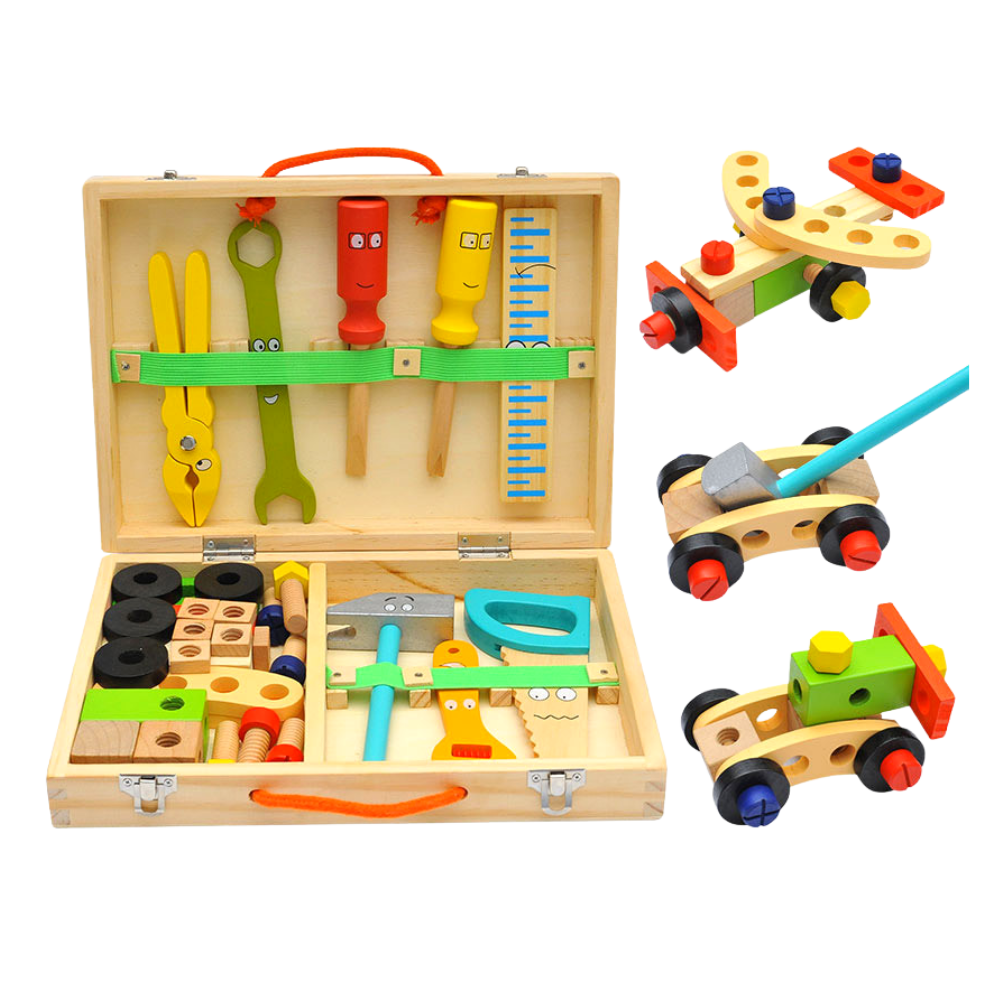 Wooden tool on sale set for toddlers