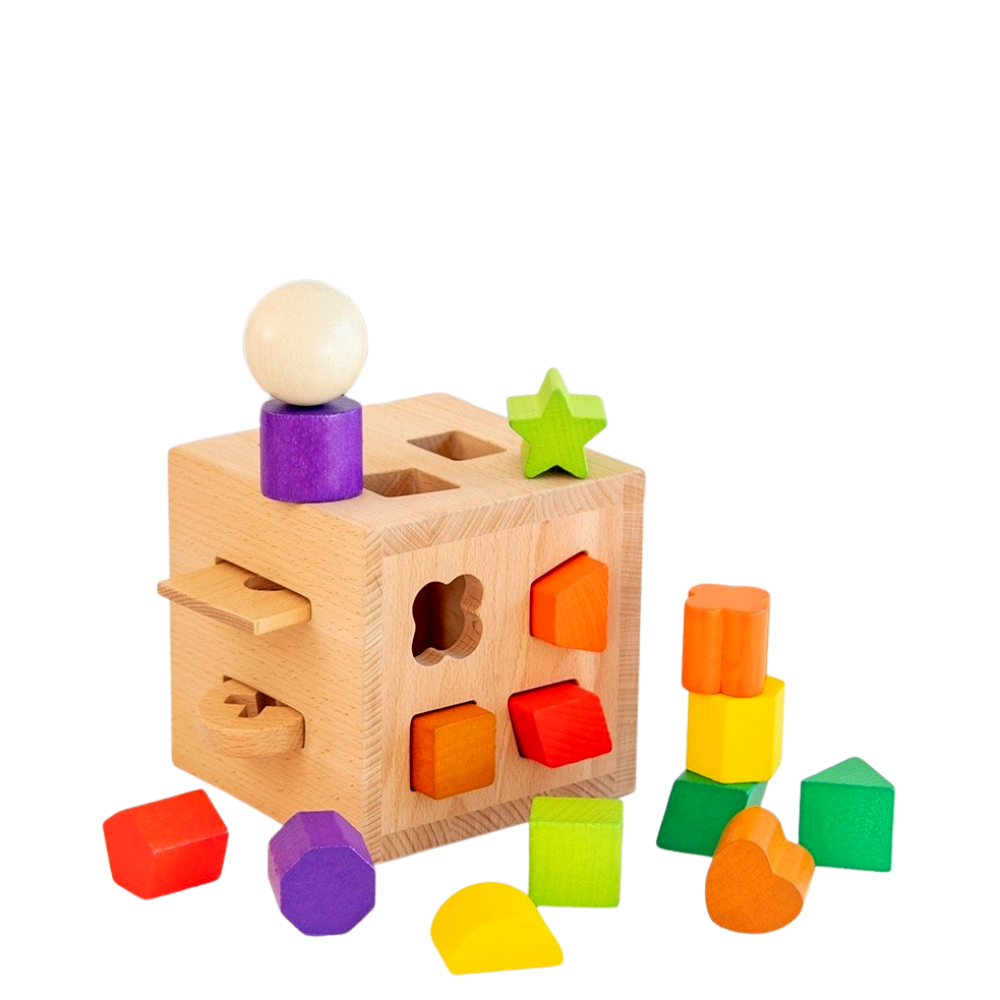 17 Pieces Wooden Baby Shape Sorter