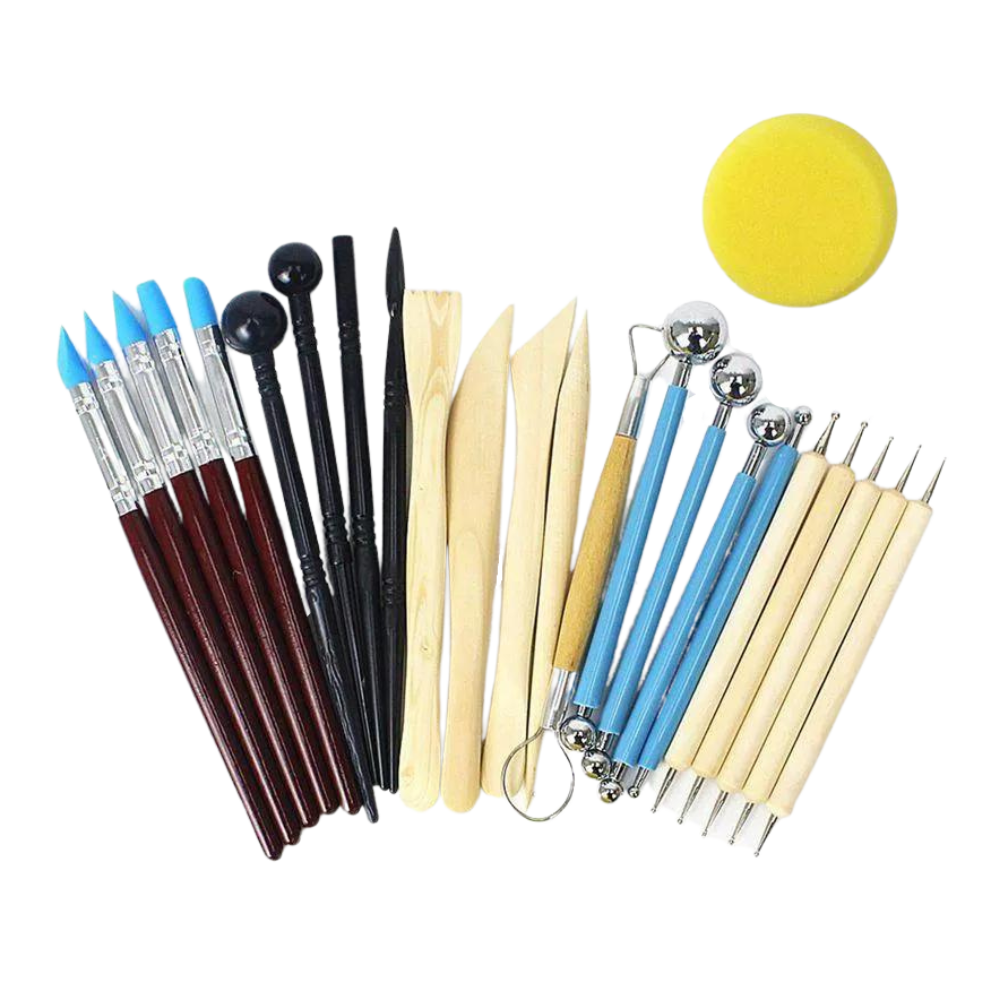 25Pcs Polymer Clay Sculpting Tool Set.