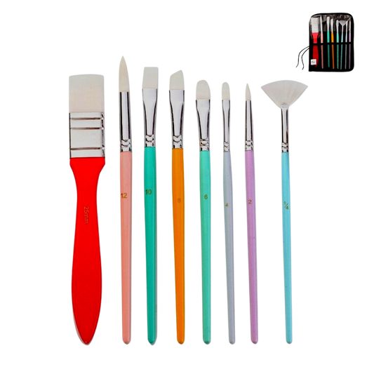 Set of 8 Water colour Brush