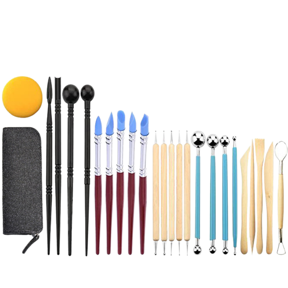 25Pcs Polymer Clay Sculpting Tool Set.