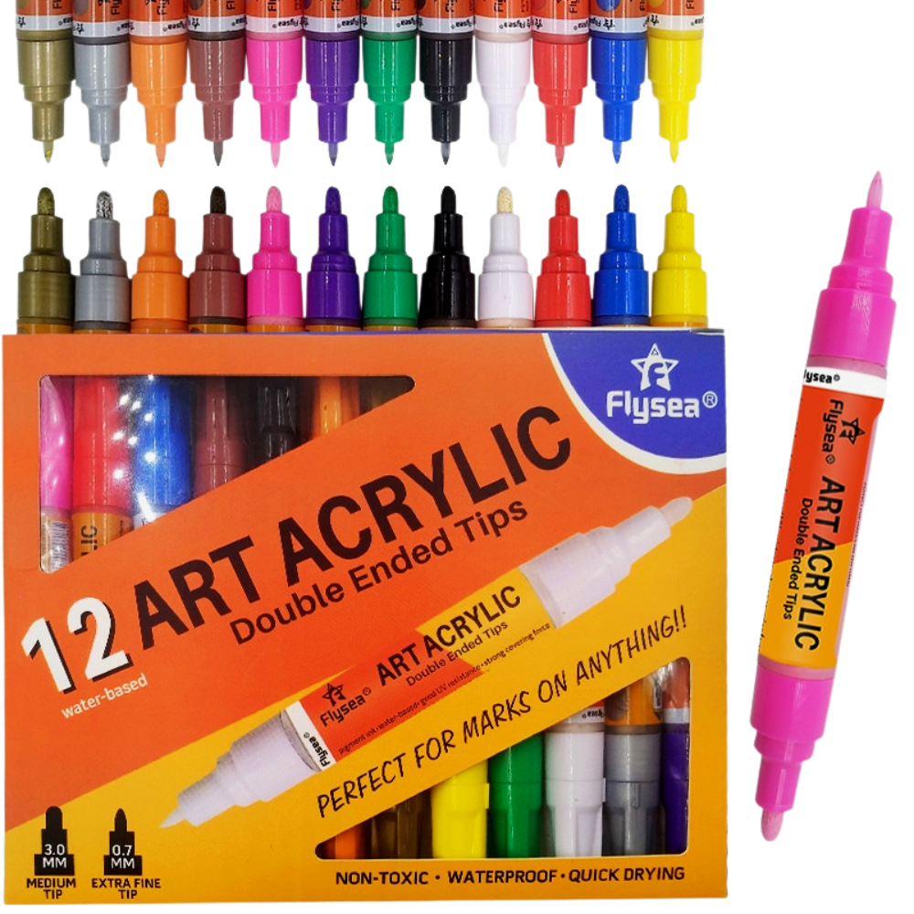 Double Tip Acrylic Paint Pens