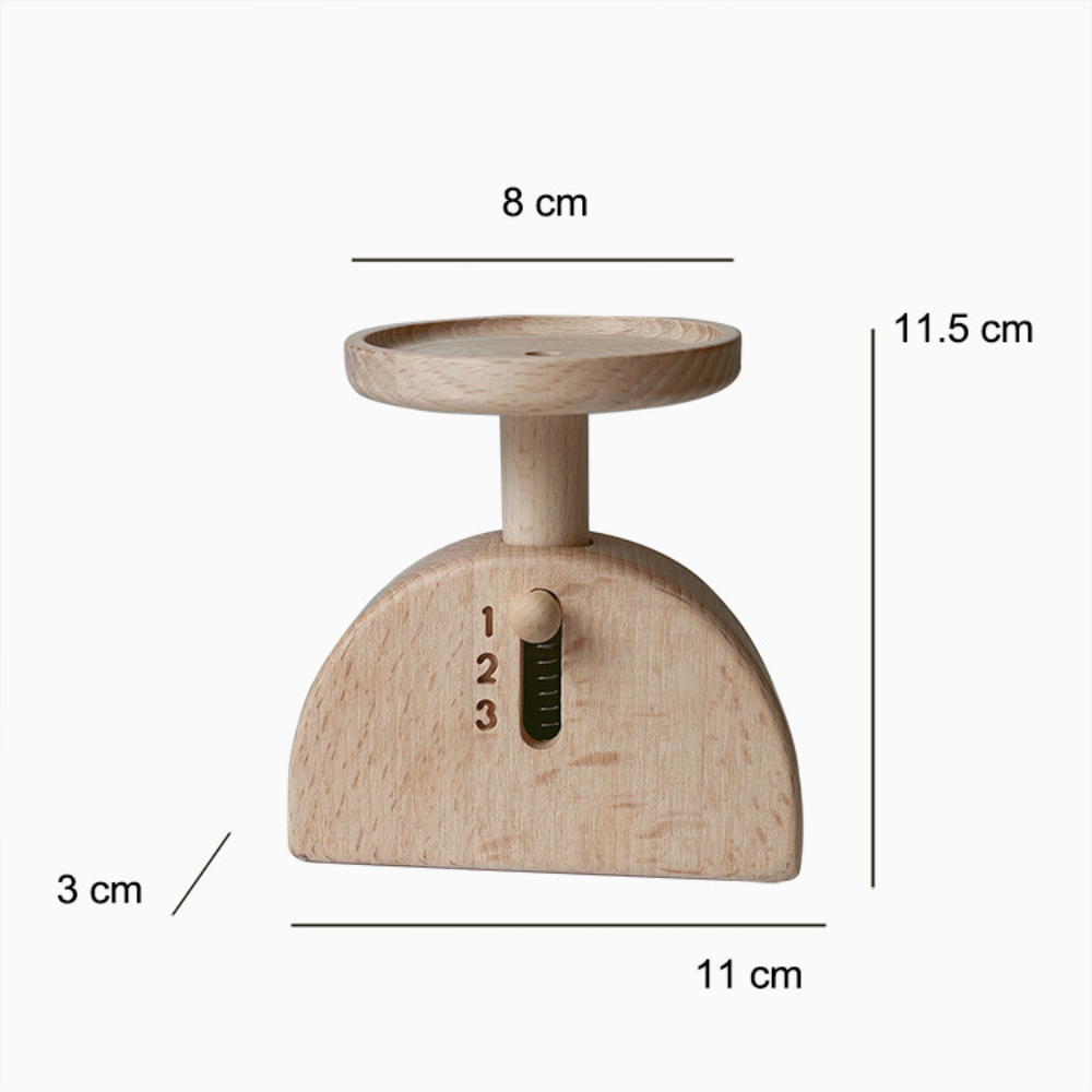 Wooden Weighing Scale Toy.