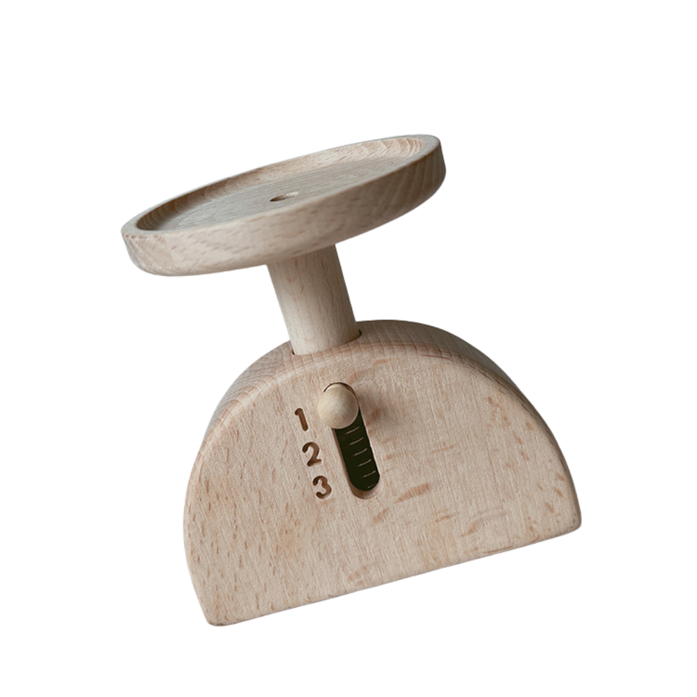 Wooden Weighing Scale Toy.