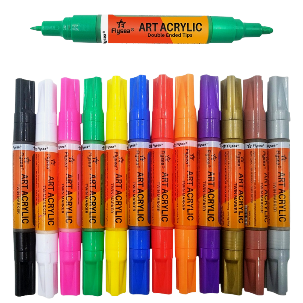 Double Tip Acrylic Paint Pens