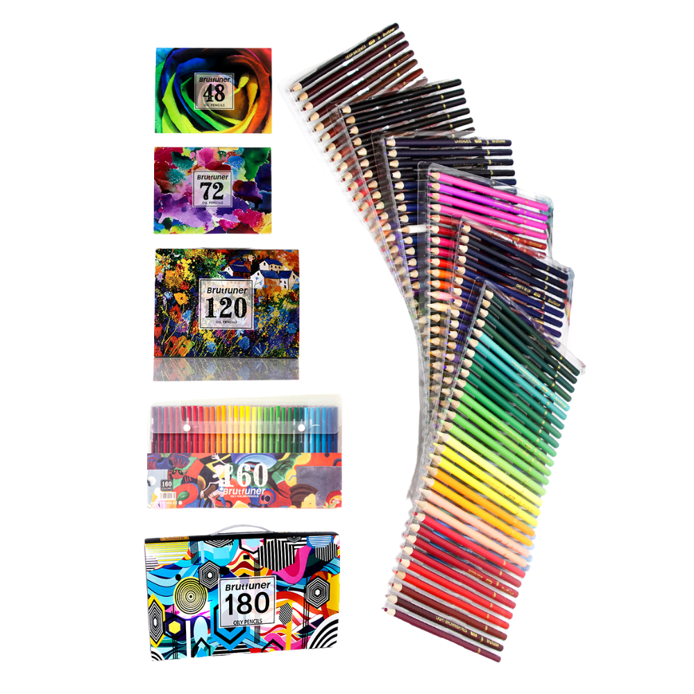 Brutfuner Oil Color Pencils Color Pencil Set Watercolor - Temu New Zealand