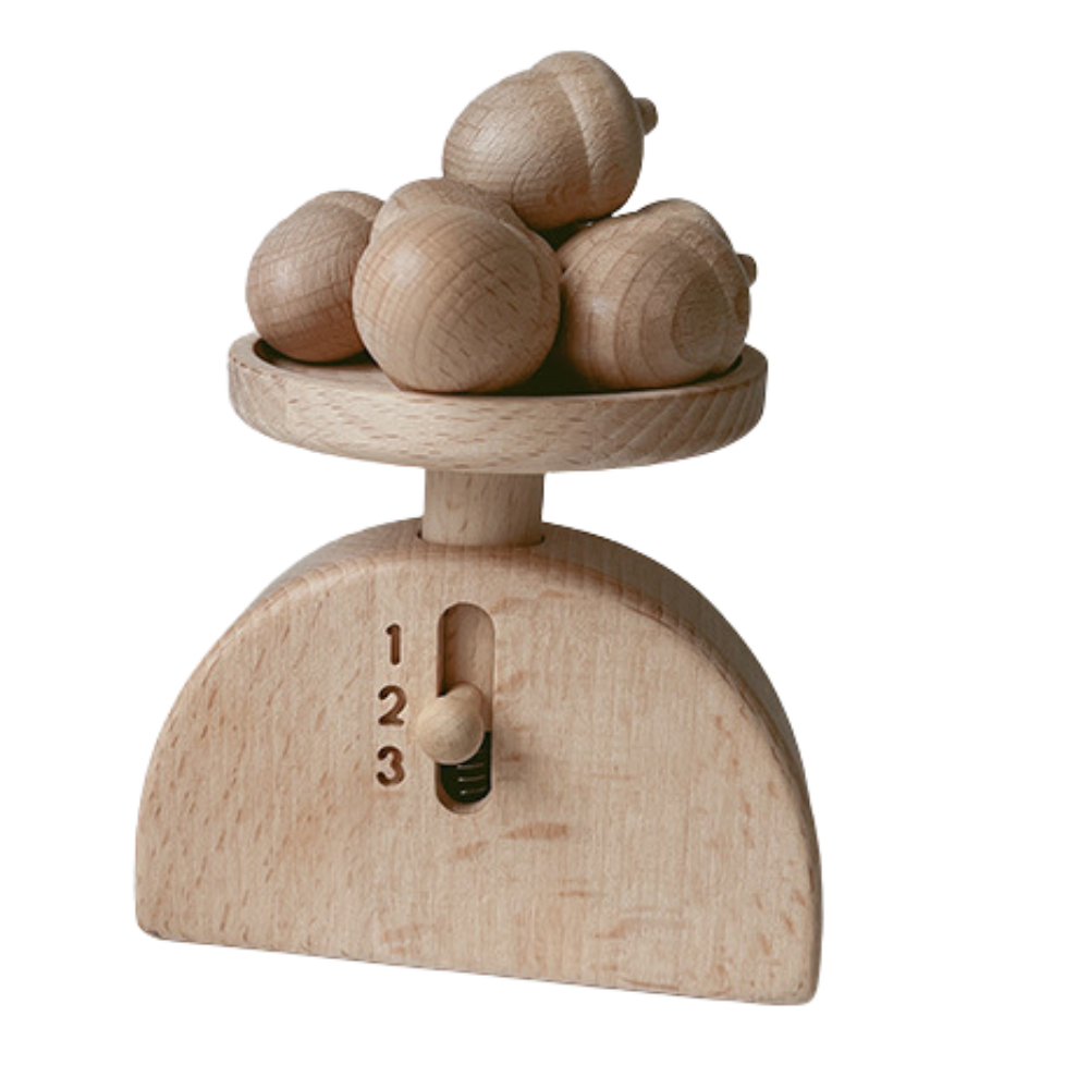 Wooden Weighing Scale Toy.