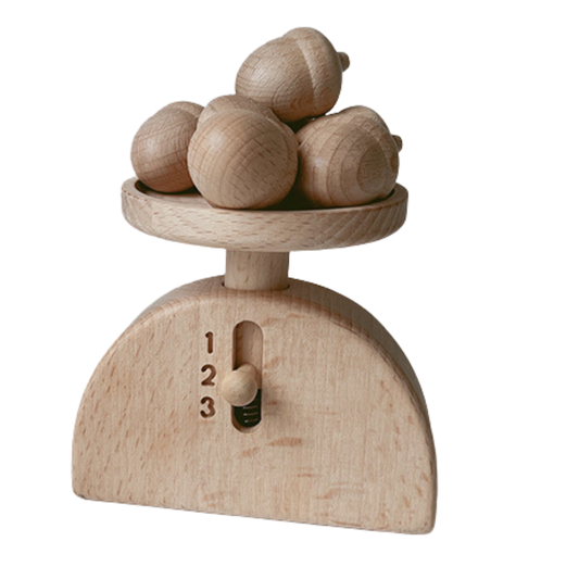 Wooden Weighing Scale Toy.