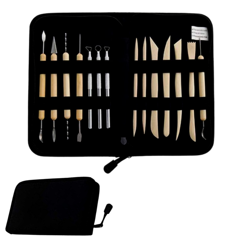 14Pcs Pottery Clay Sculpting Tool Set.